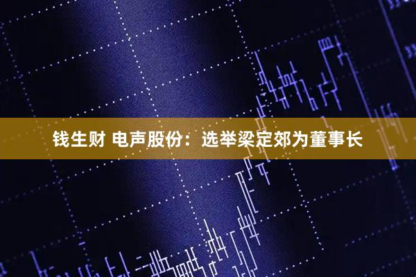 钱生财 电声股份：选举梁定郊为董事长